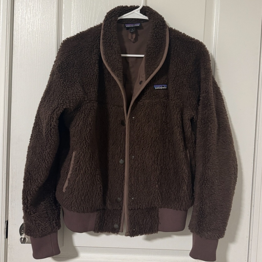 PATAGONIA Brown Fleece Jacket Size Small
